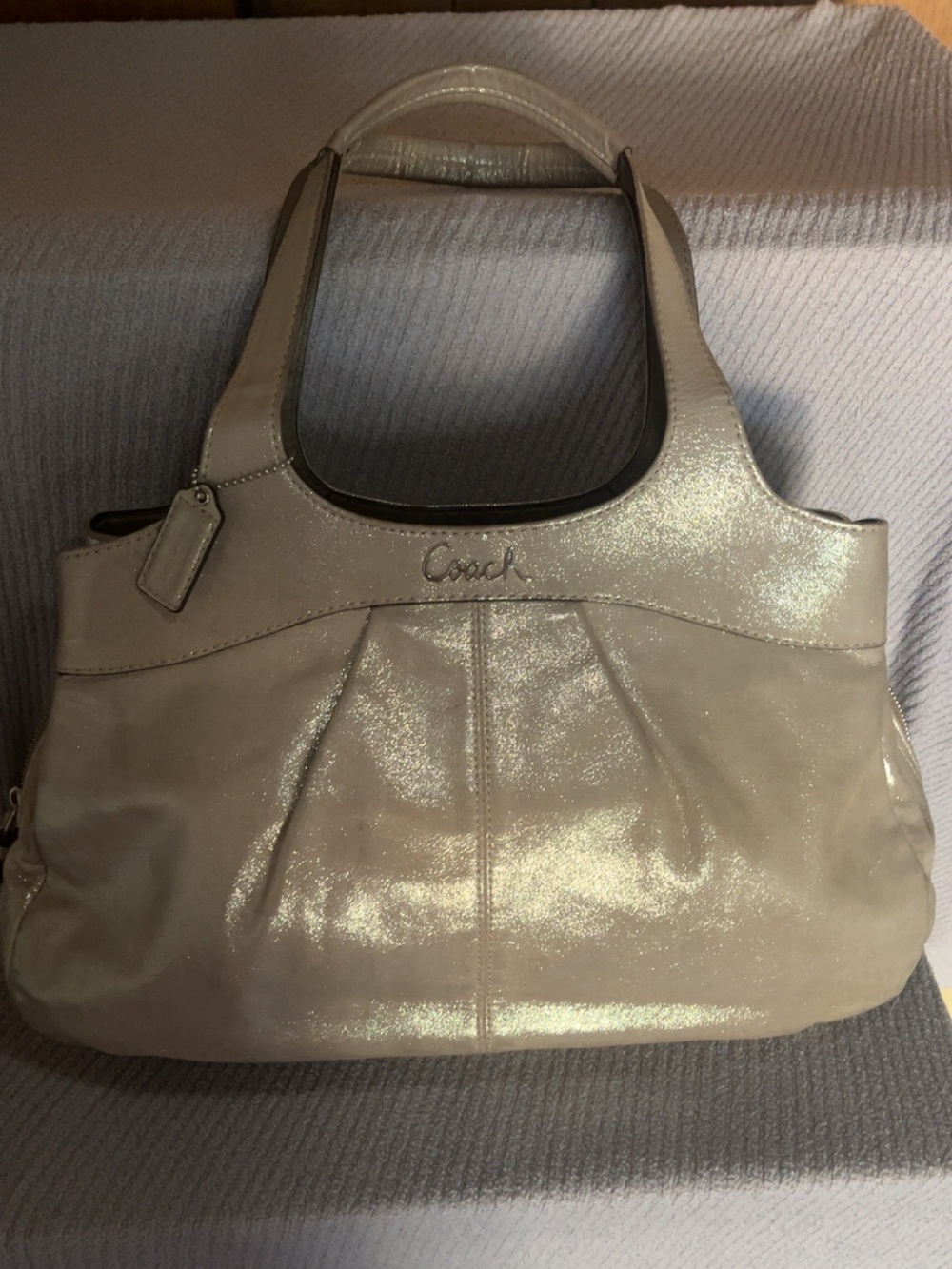 Coach Sparkly  Lexi Leather Satchel Bag.